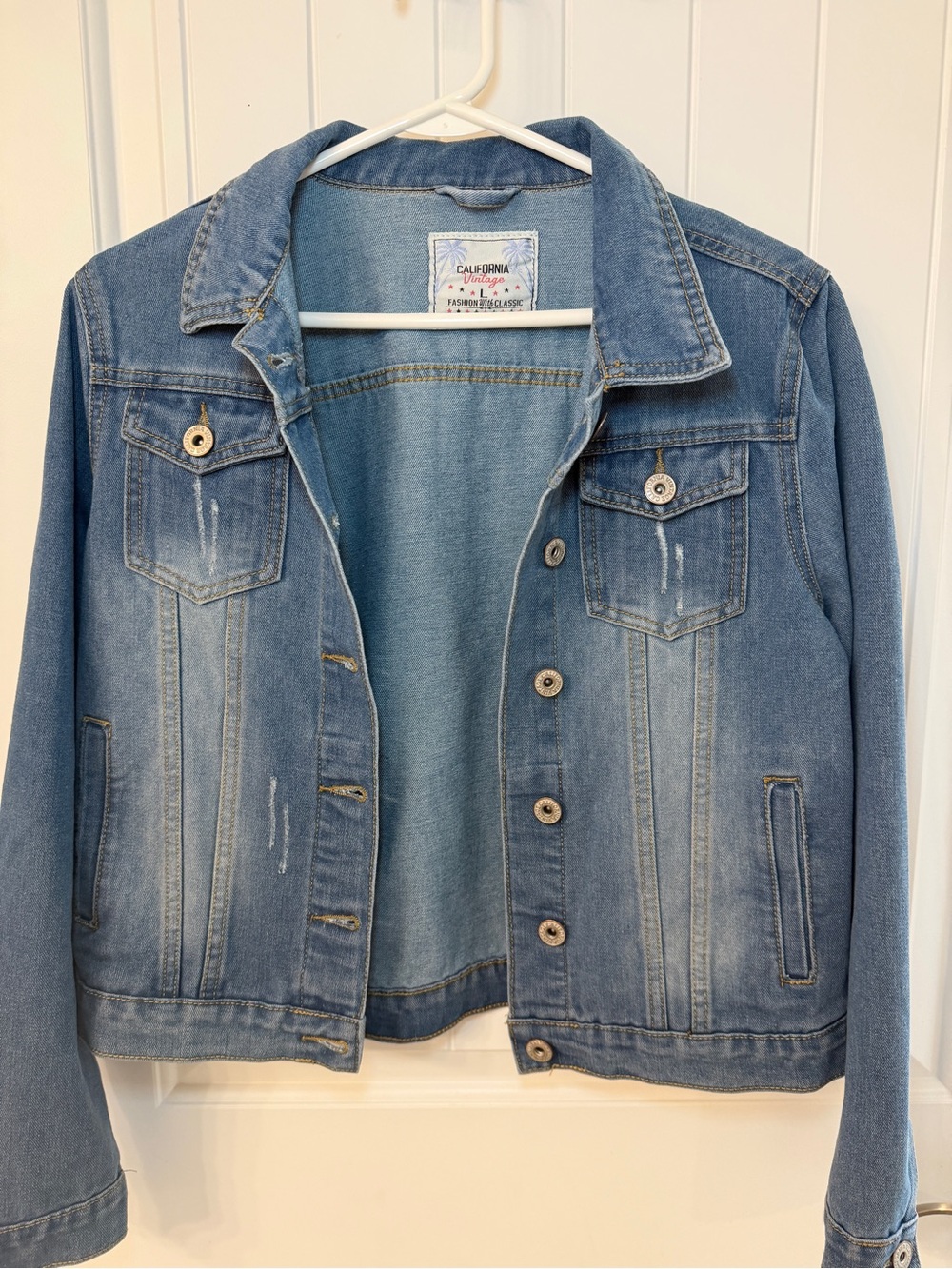 Light Wash Denim Jacket - Classic Blue